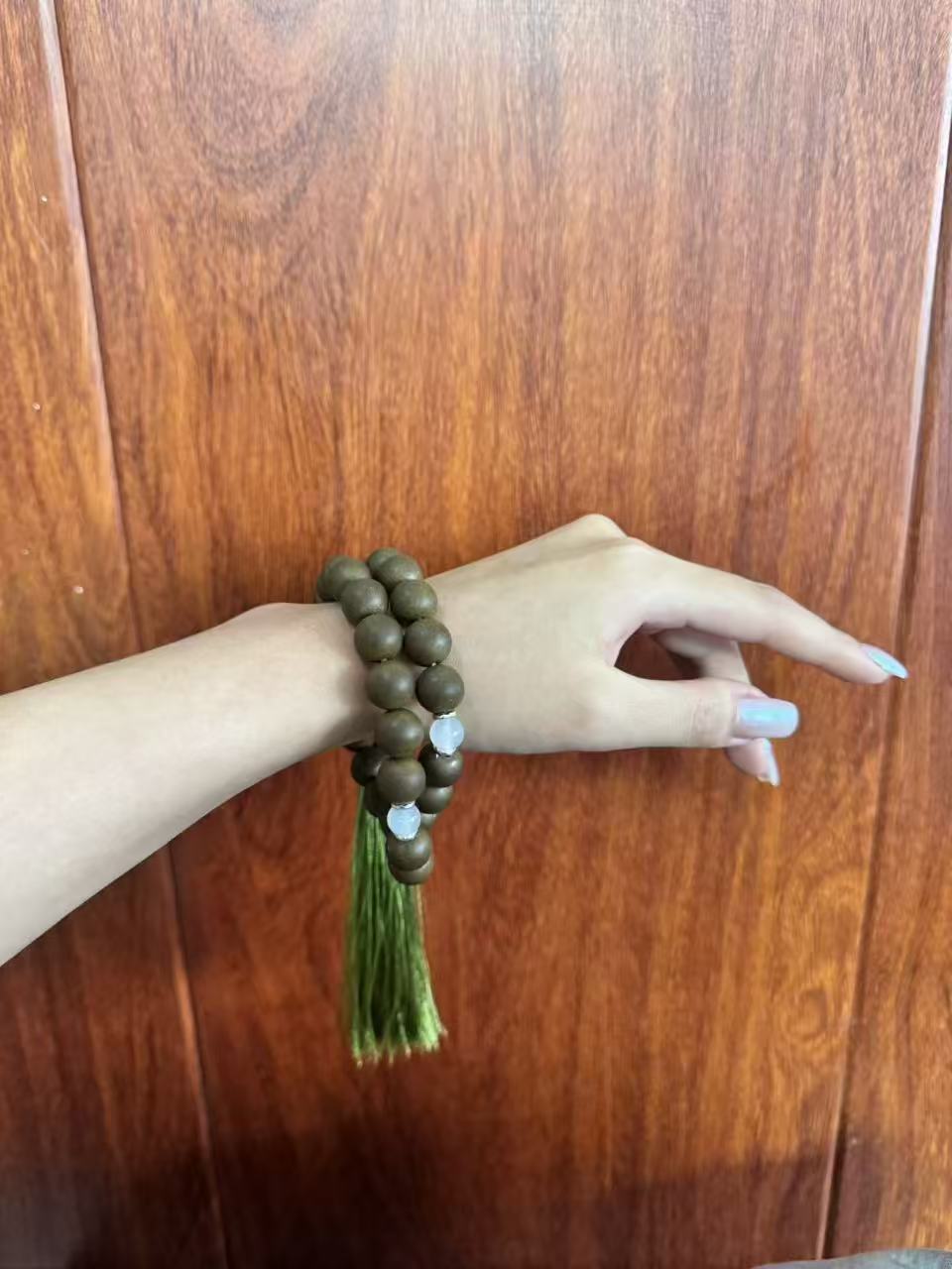 手链 【茉莉绿茶】纯草本纯手工合香珠手串 手串 文玩手串 非遗技艺