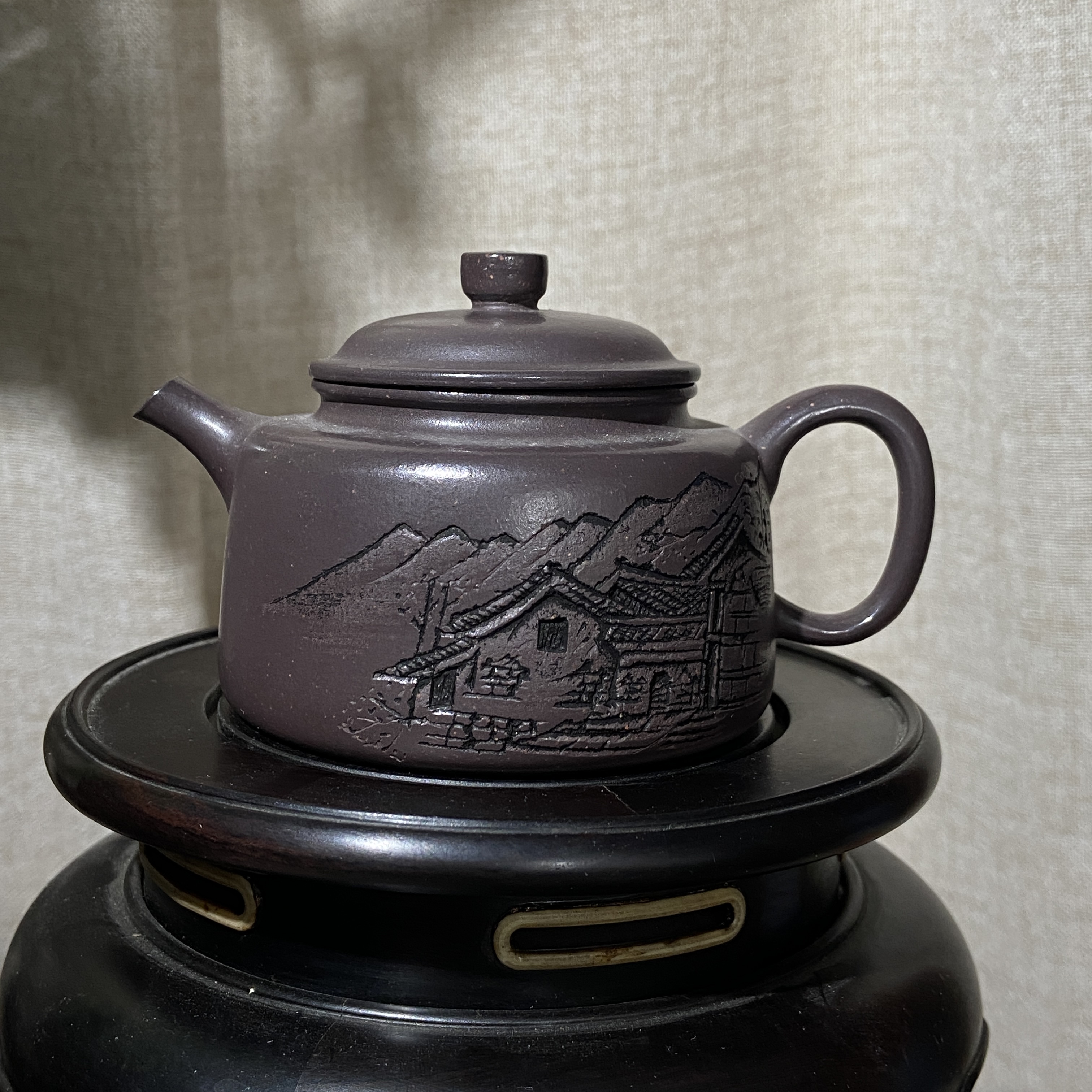 宜兴手工紫砂陶 茶壶GS3270-6