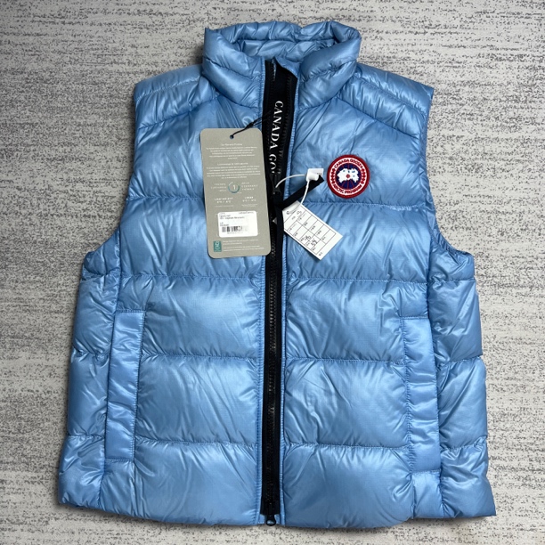 未使用 CANADA GOOSE 加拿大鹅 日光蓝色轻量化马甲背心羽绒服S/L