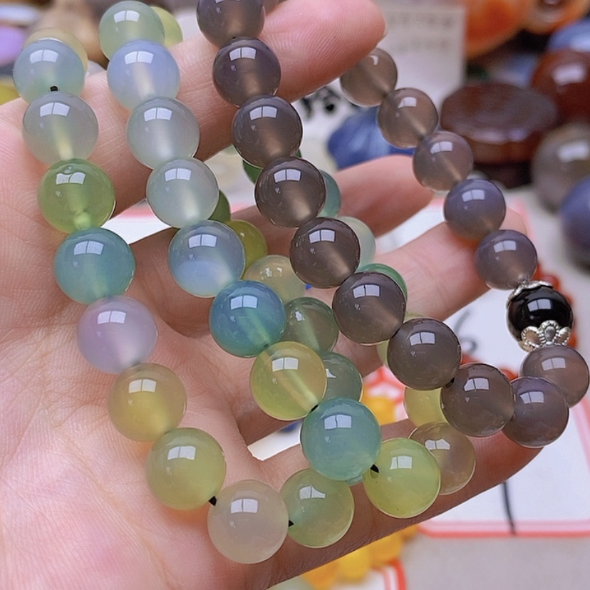 【闪购商品】未镶嵌玛瑙/玉髓珠宝半成品珠****修