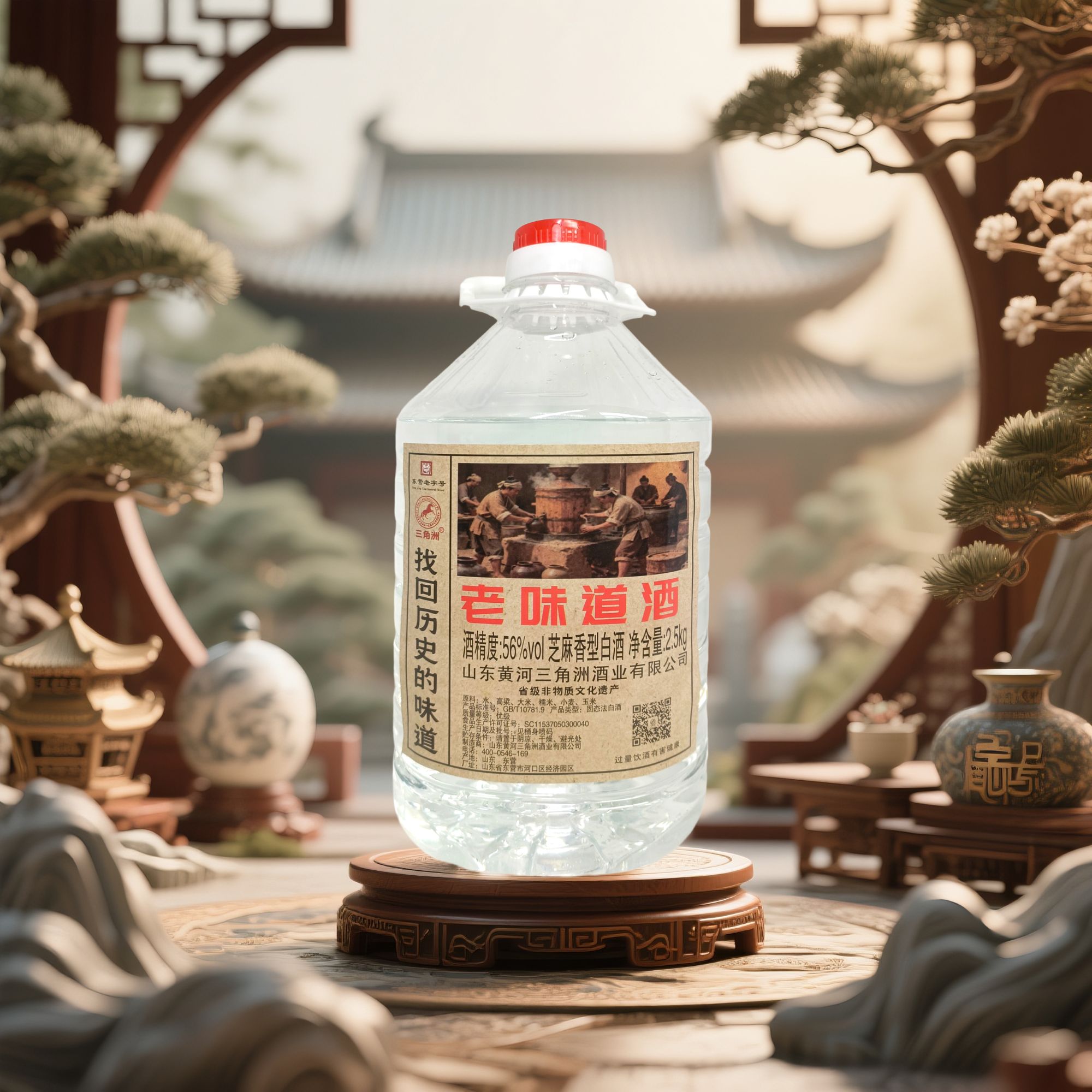 三角洲56度5斤三角洲老味道芝麻香型白酒