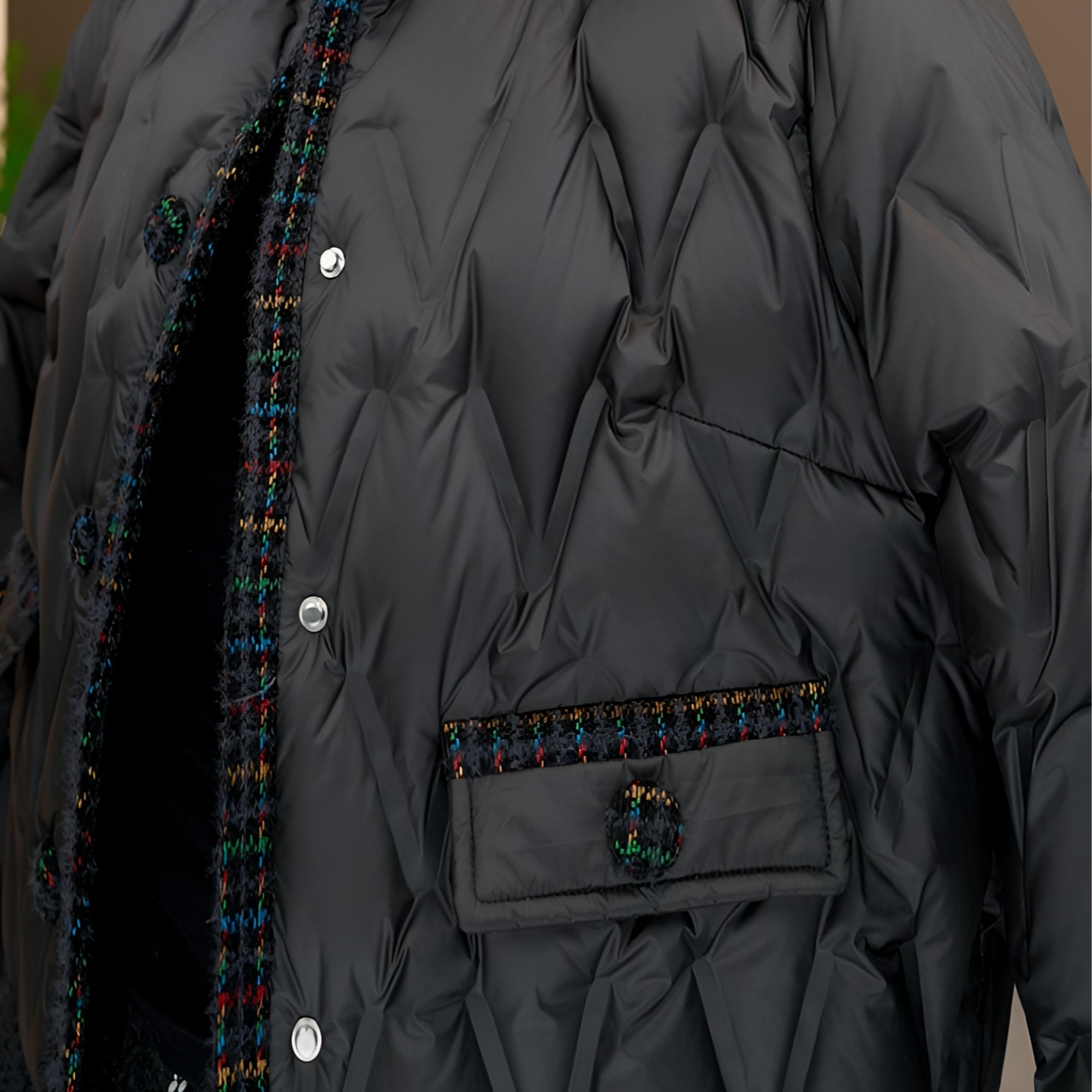 【甄选大朵鸭绒】2025杭州原版正品保暖减龄修身羽绒服E6295-KK