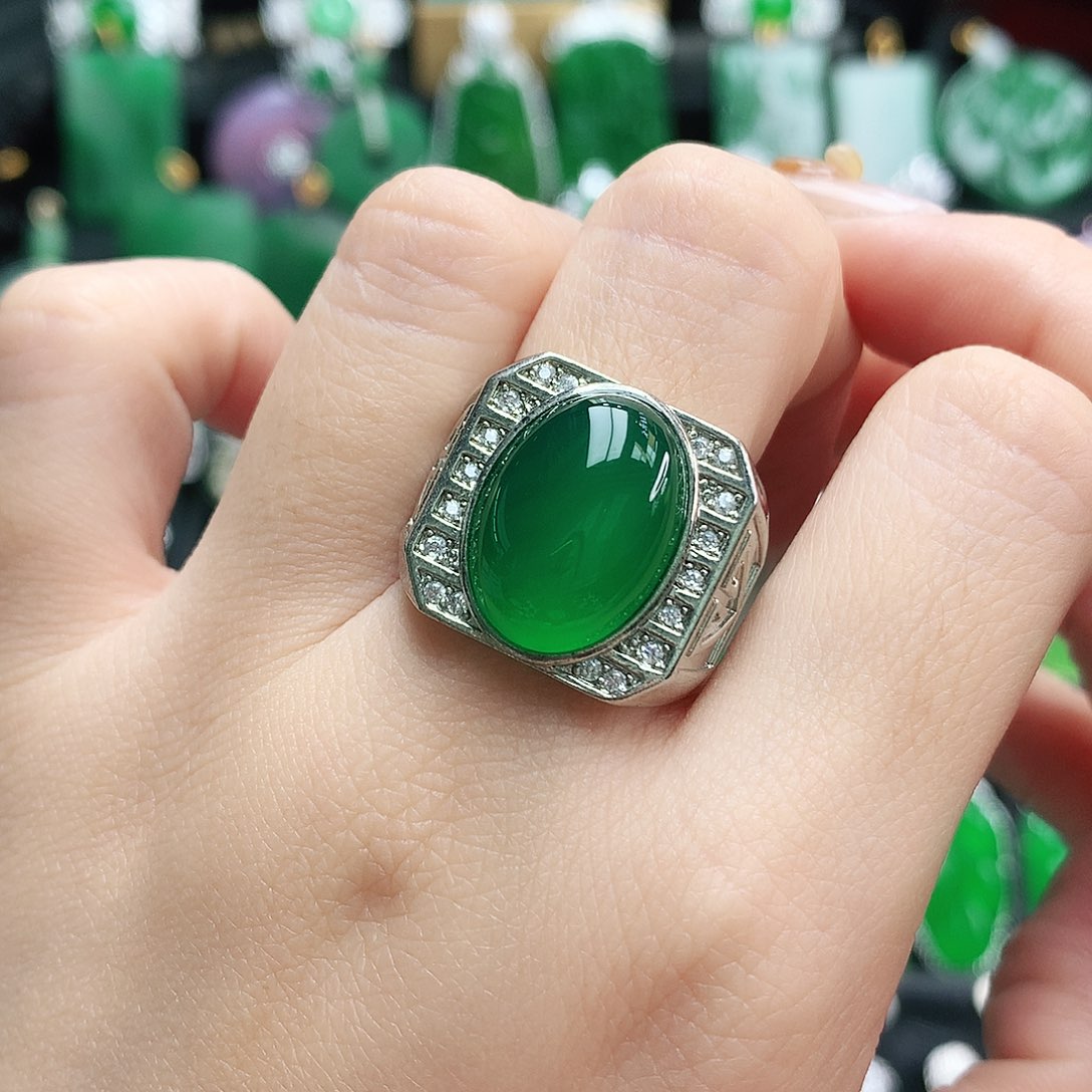 玛瑙/玉髓戒指未镶嵌