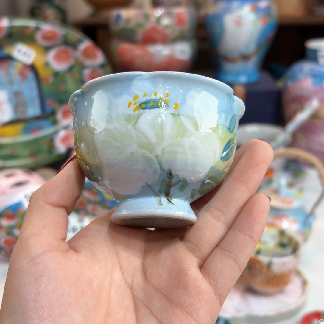 景德镇手绘高温釉下彩陶瓷茶具