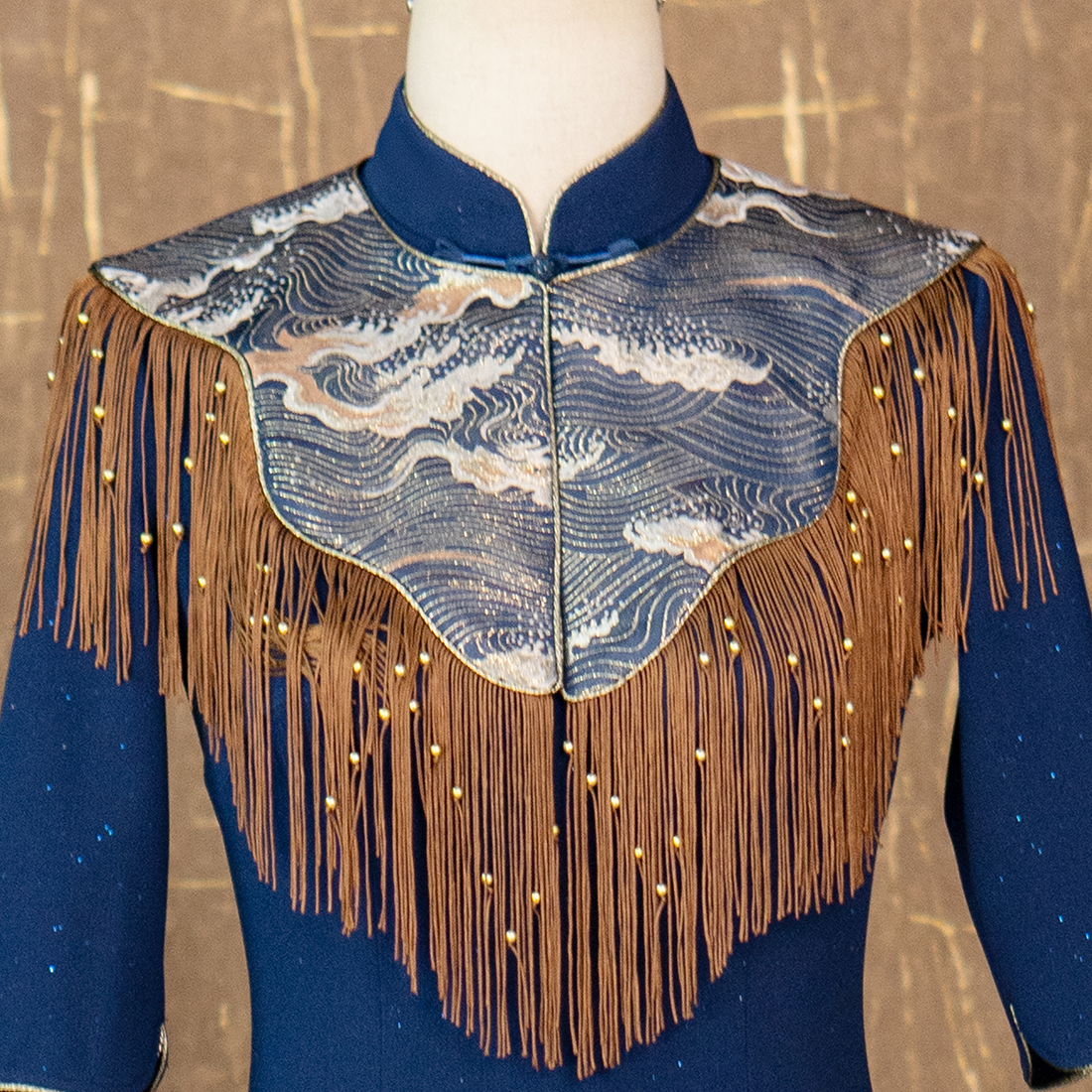 金穗流云披肩-（隆佳秀走秀旗袍112149）