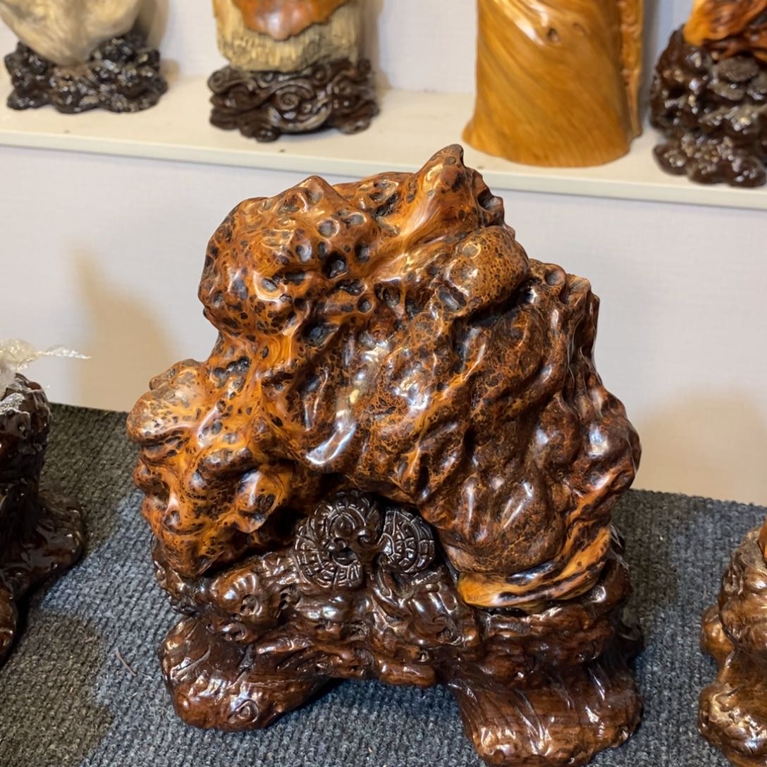 柏木（崖柏）太行精品陈化黑金蚂蚁腿摆件