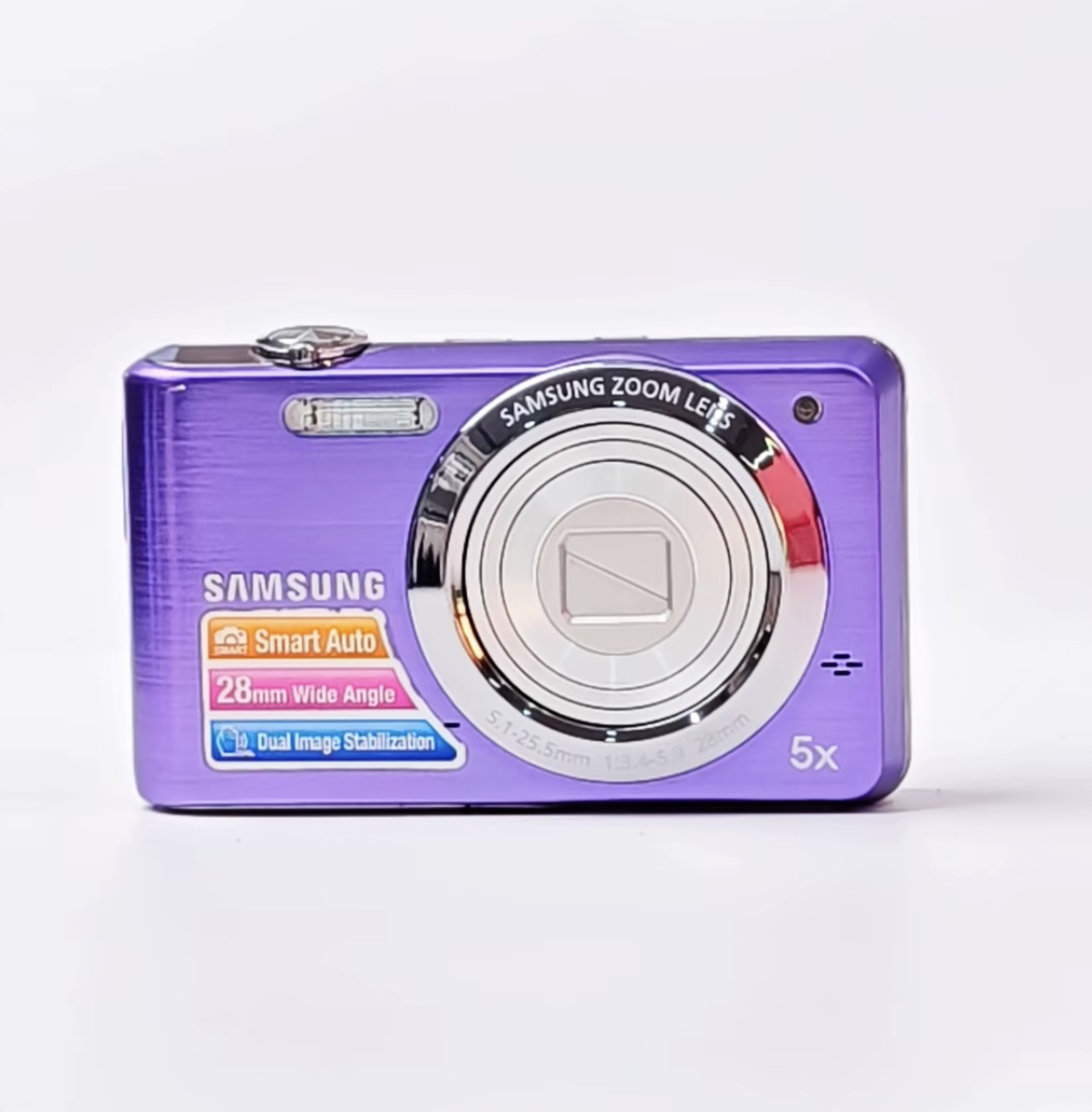 95新 Samsung/三星 pl80香芋紫1220万像素五倍变焦数码相机