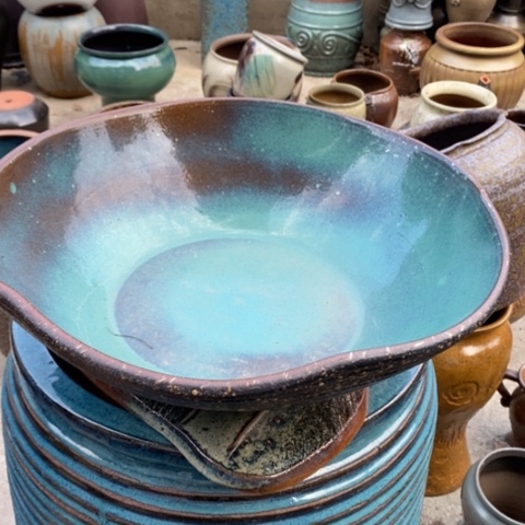 【闪购商品】紫砂花盆高12口40手工无孔