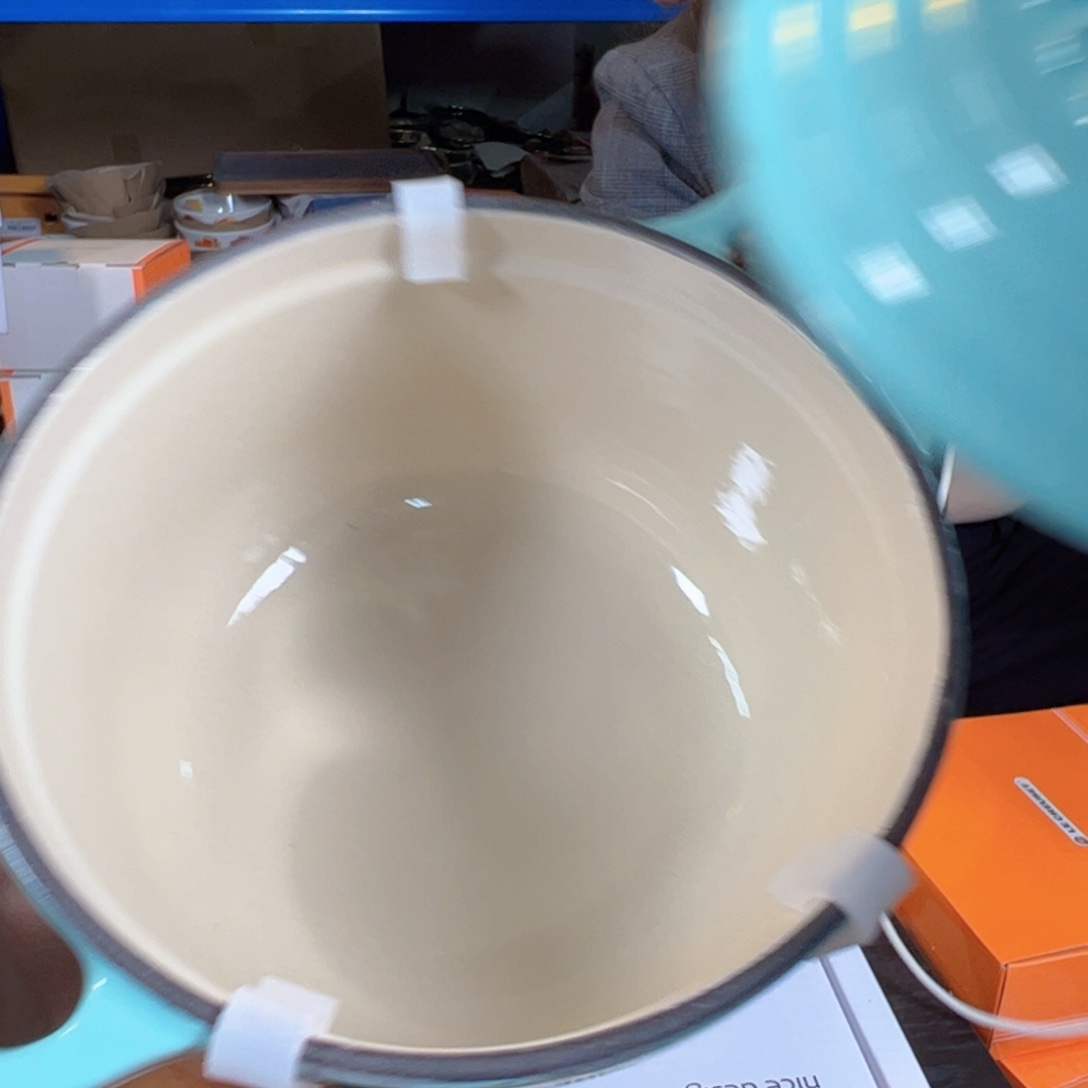 陶瓷15炫彩蓝色小锅