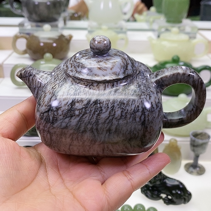 未镶嵌和田玉挂件茶壶