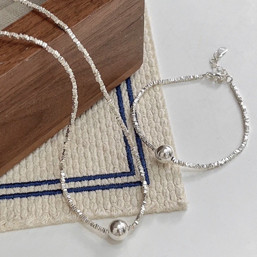 坠链均925银 喜公公 女韩式甜美简约个性纯银项链冷淡风小众气质