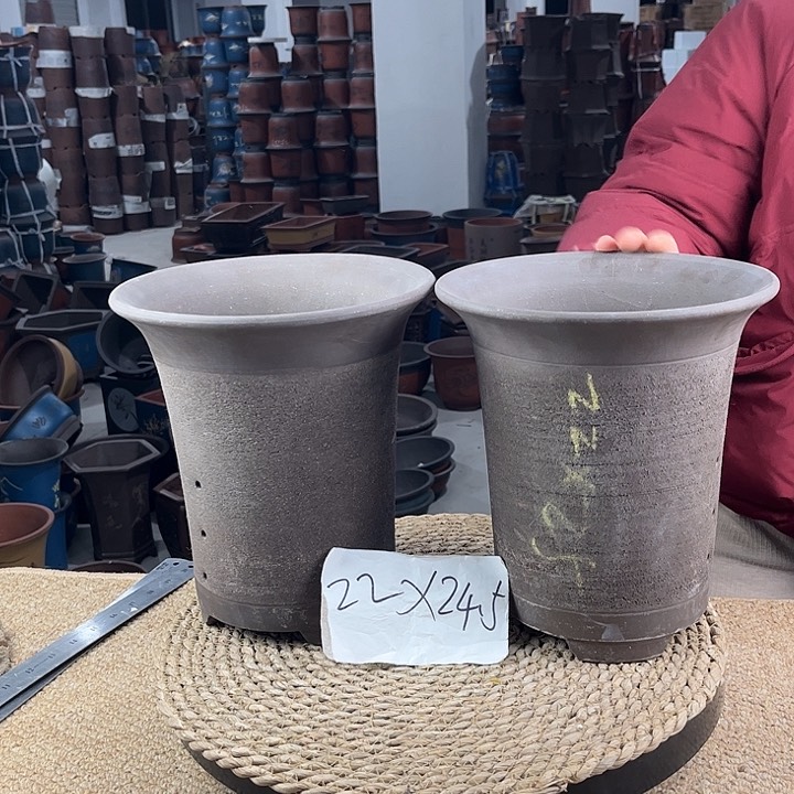 红陶紫砂花盆紫砂