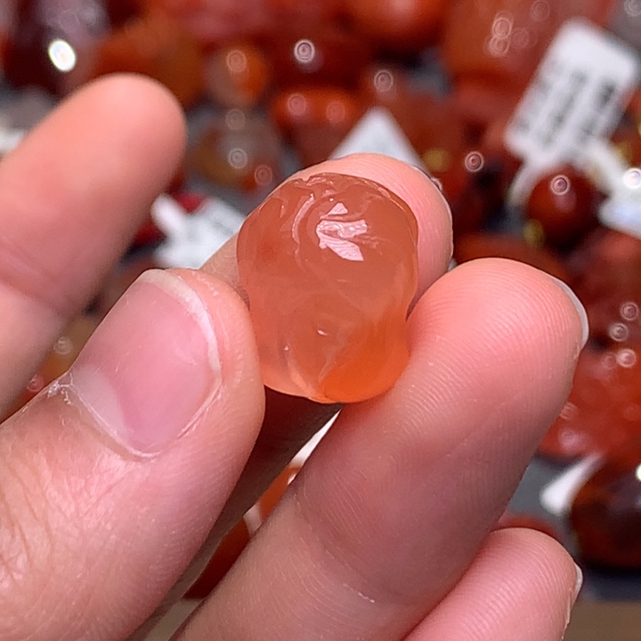 南红玛瑙未镶嵌珠宝半成品白菜