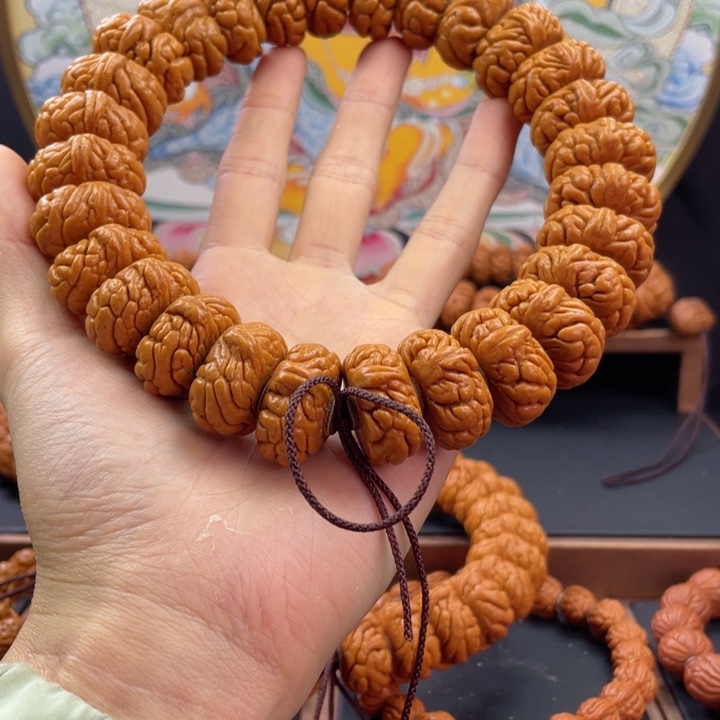 桃核手串骑****帅龙纹桃核矮霸