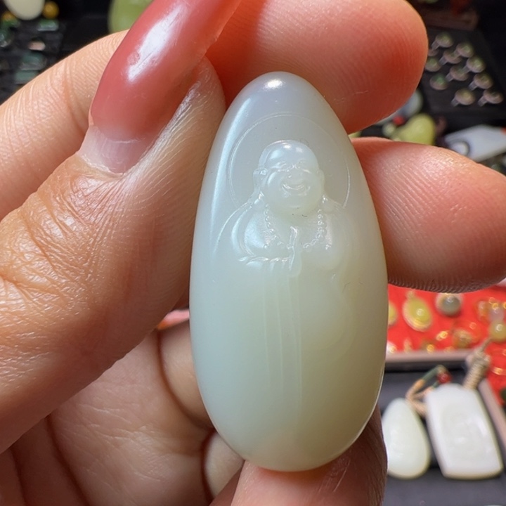 和田玉（白玉）颈饰未镶嵌12克米达吊坠