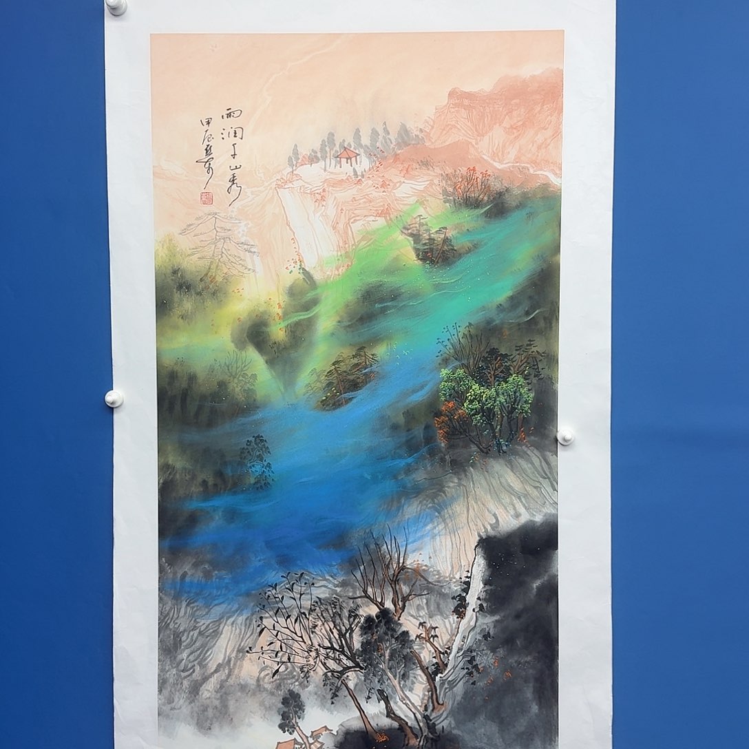 国画多次参加国内外大型