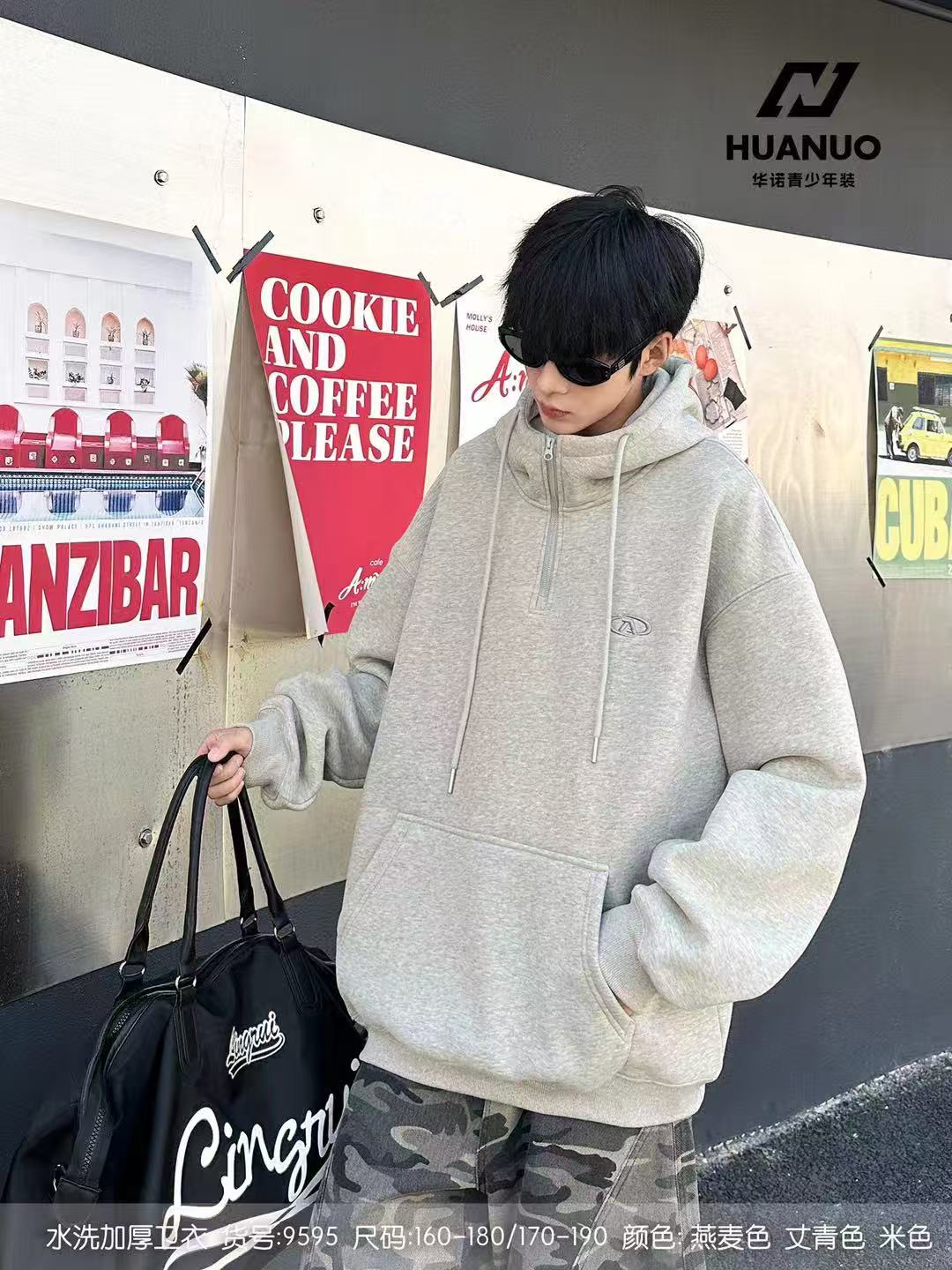 9595华诺家冬季新款加绒卫衣