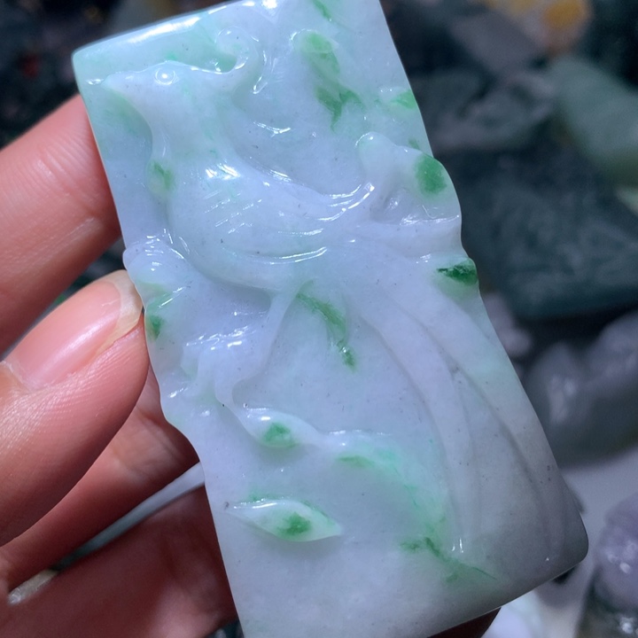 翡翠颈饰未镶嵌保真天然A货翡翠