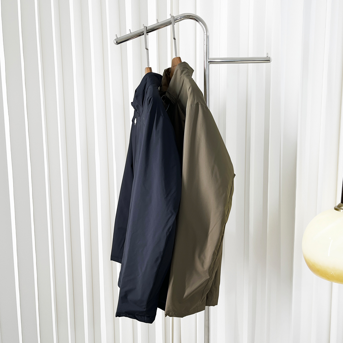 尾货量少/三箭头两色立领冲锋衣棉服348