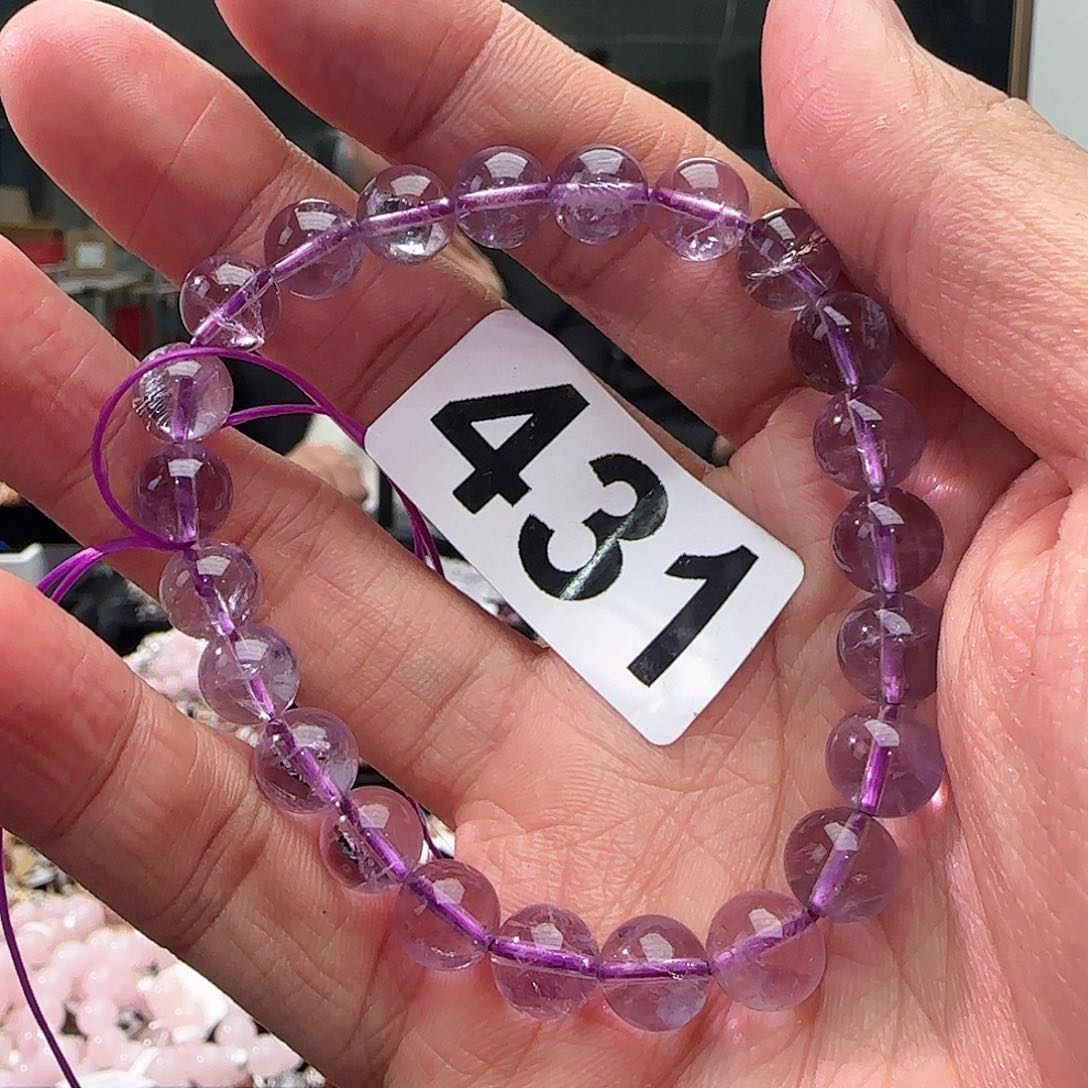水晶手链未镶嵌431紫水晶