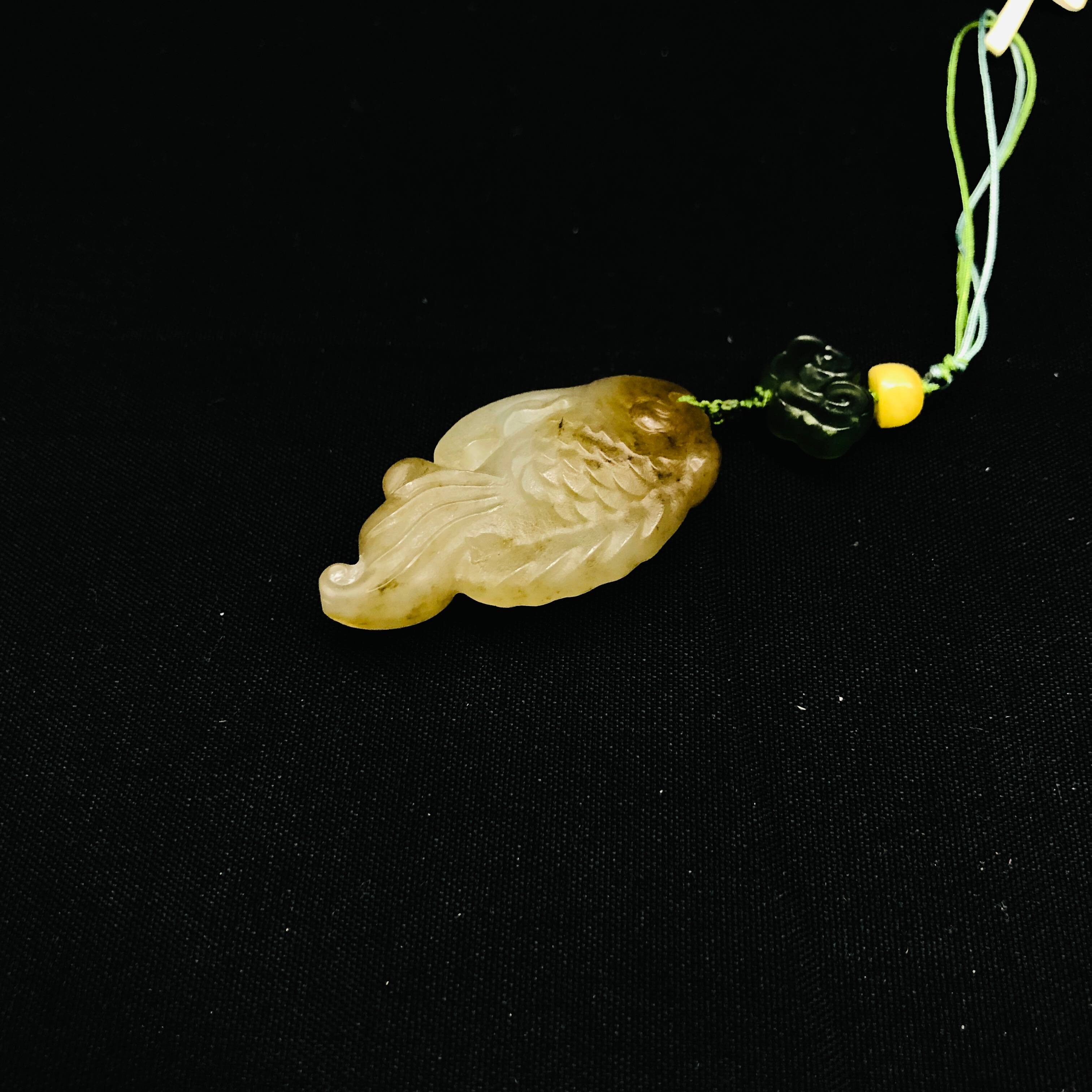 20世纪中期到后期和田玉金鱼挂件-M25AQ009A89挂坠/摆件/绣花张