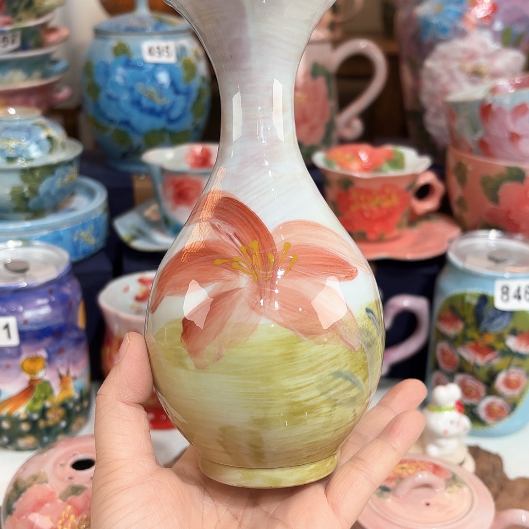 景德镇手绘高温釉下彩陶瓷茶具