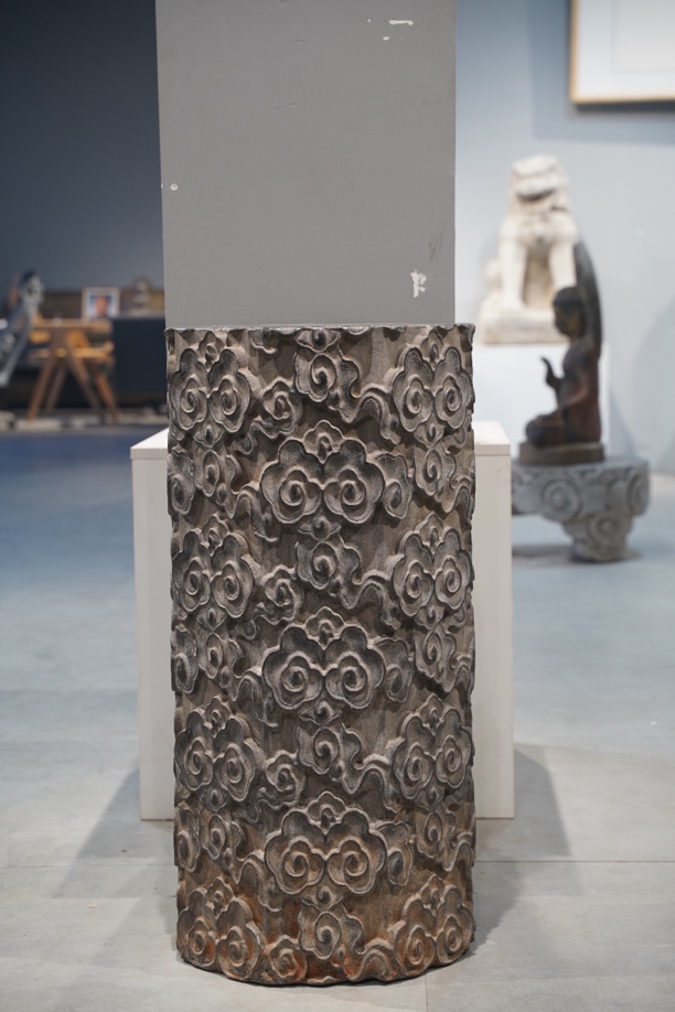 青石-祥云柱（精美细腻）