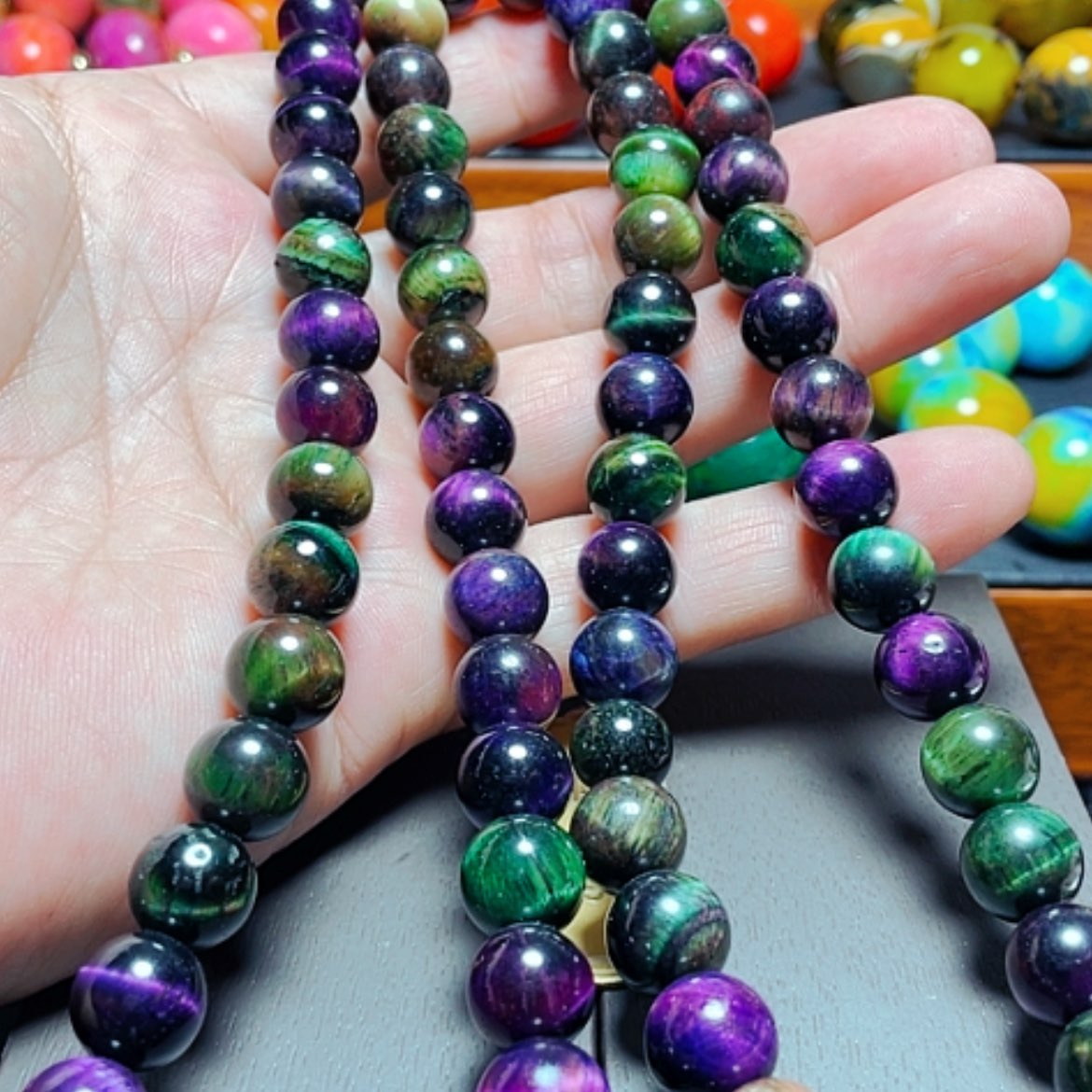 【闪购商品】玛瑙/玉髓手链未镶嵌紫龙晶项链