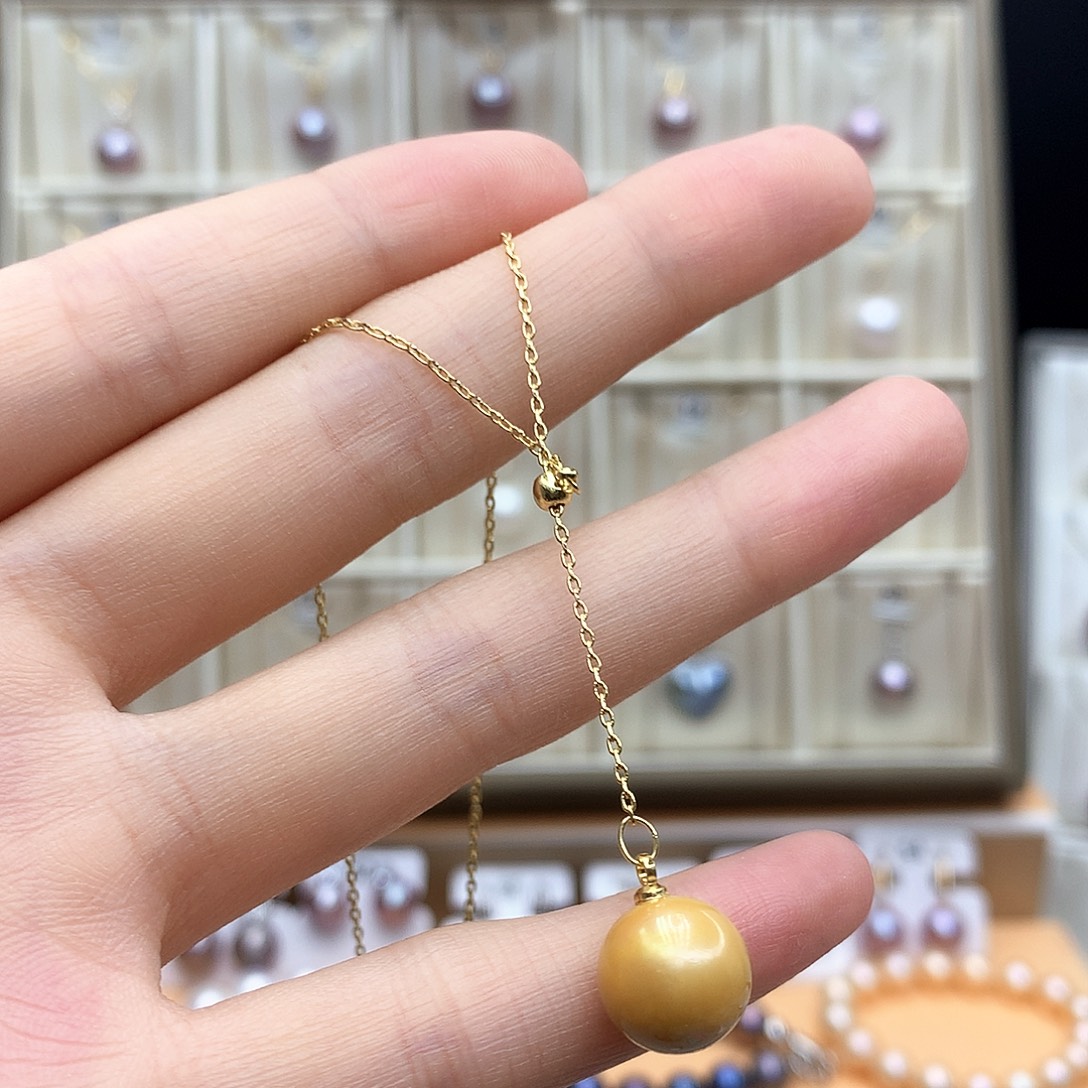 颈饰合金淡水珍珠