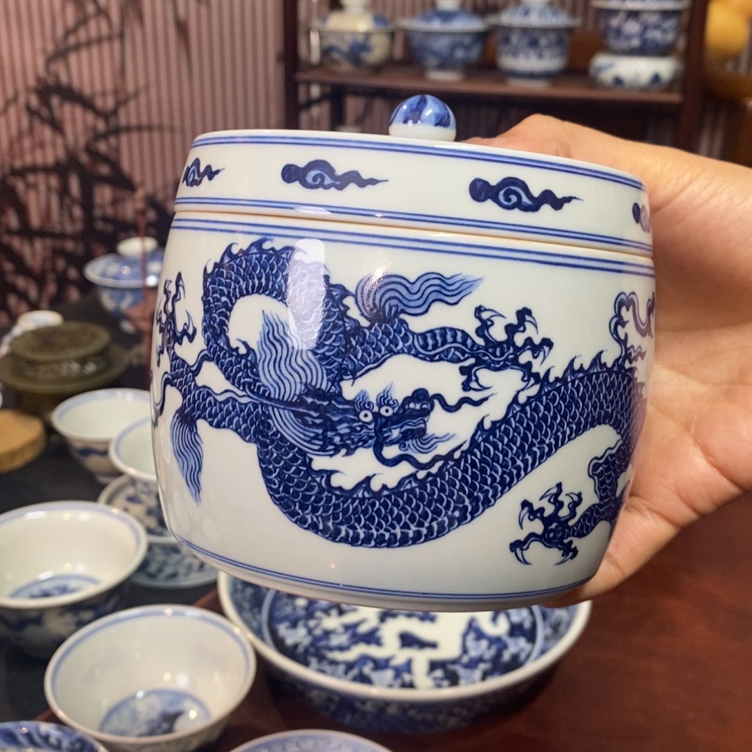 …*.水洗龙纹手绘柴窑