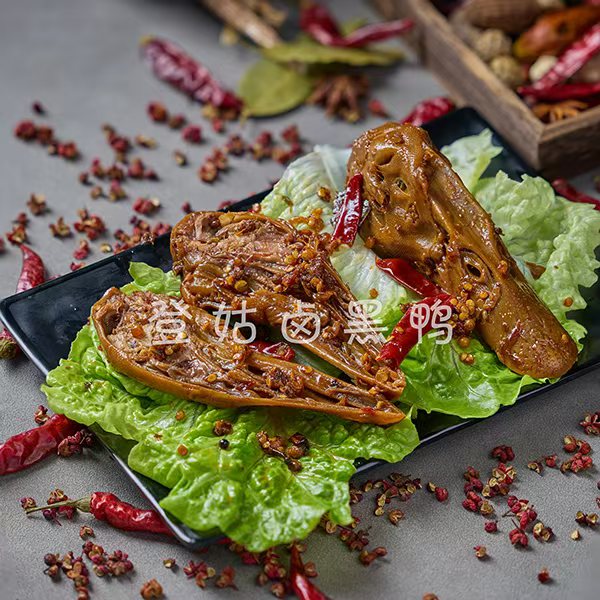 五谷丰登 (鸭头3个 鸭翅1份 鸭掌一份6个 鸭肠 一份 鸭脖一份)