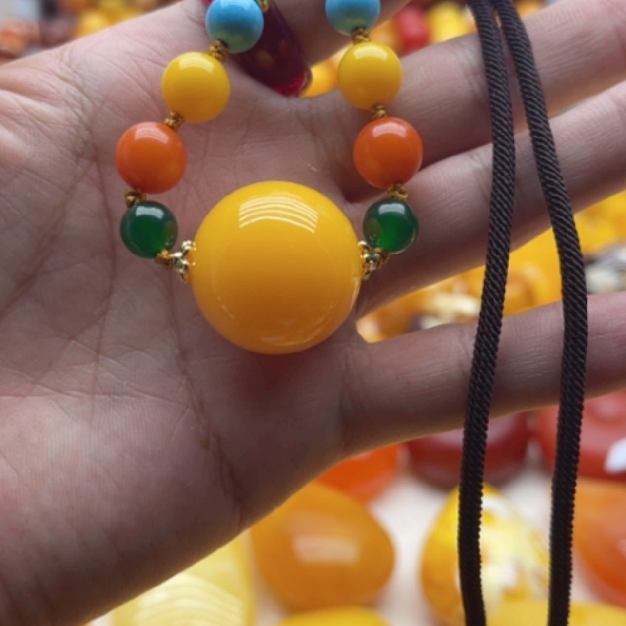 【闪购商品】琥珀颈饰未镶嵌蜜蜡项链