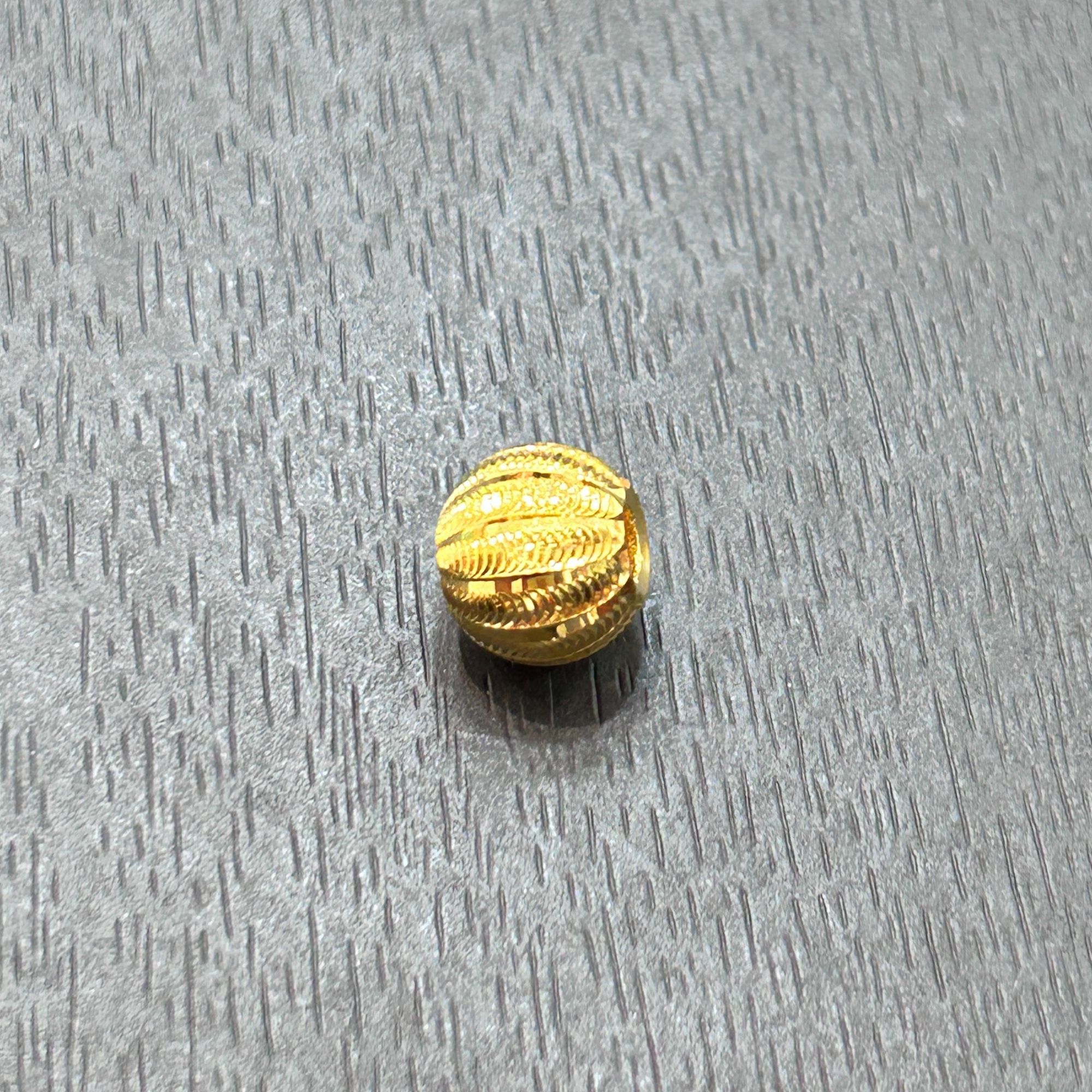 【店长专享】足金999投资金攒黄金卡8猫眼西瓜珠PJ936克重多退少补