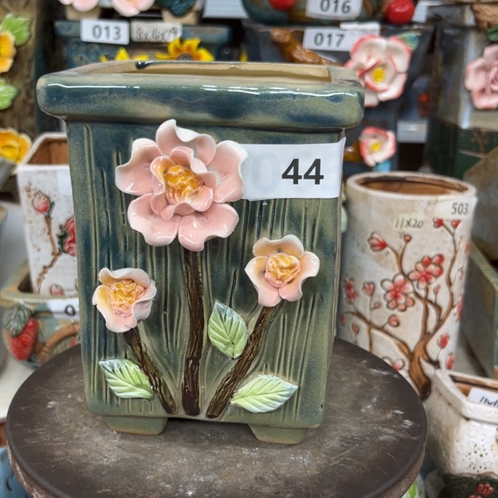 紫砂花盆粗陶材质多肉花盆