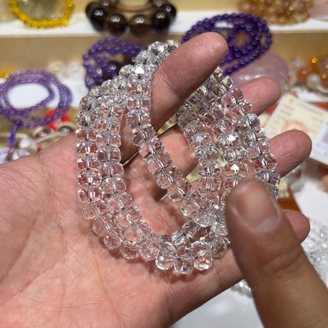 非金属车钻切面手串