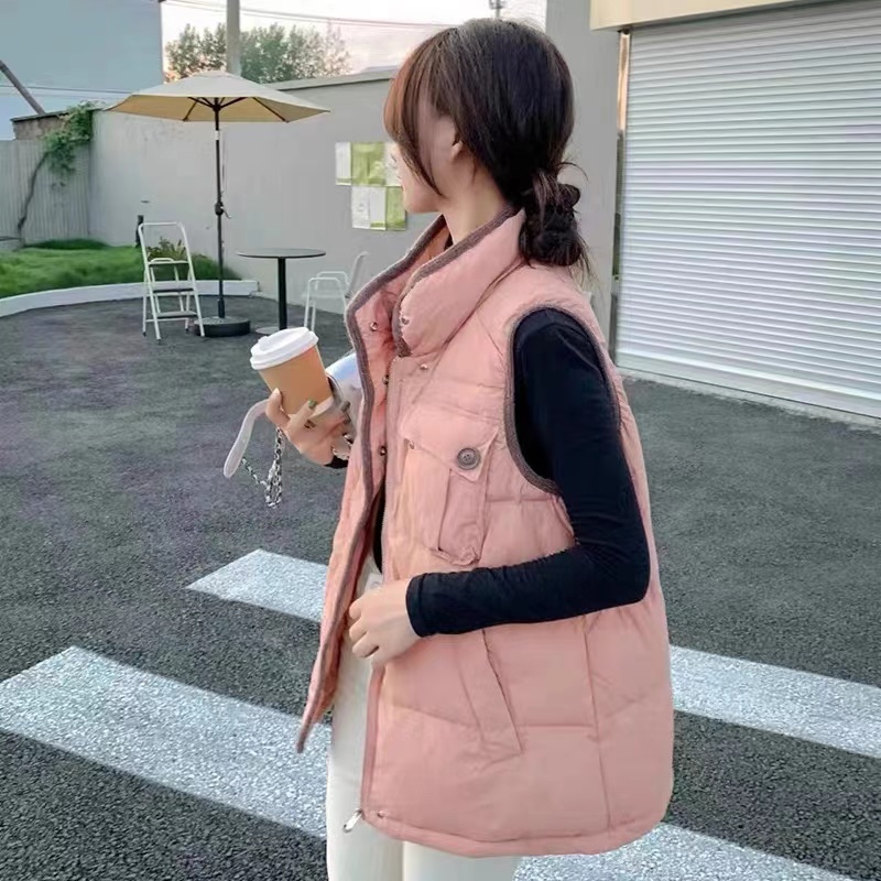 【羽绒马夹】索尼尔保羅冬季保暖加绒加厚款外套女装3781[SPC]