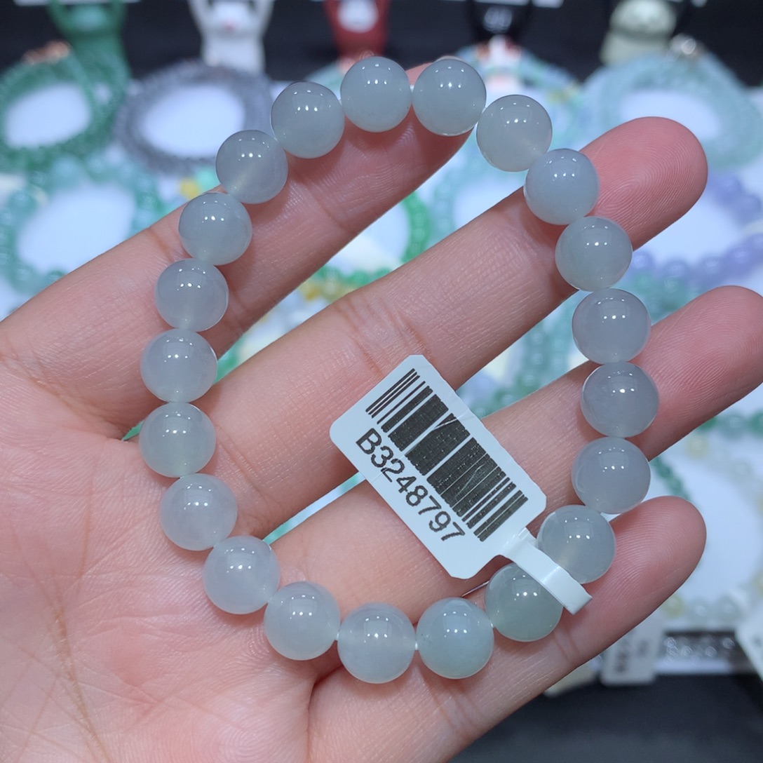 翡翠未镶嵌手串天然
