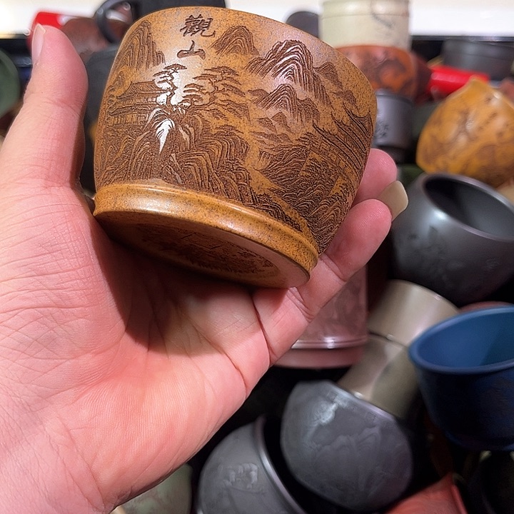 茶杯紫砂全手工紫砂主人杯