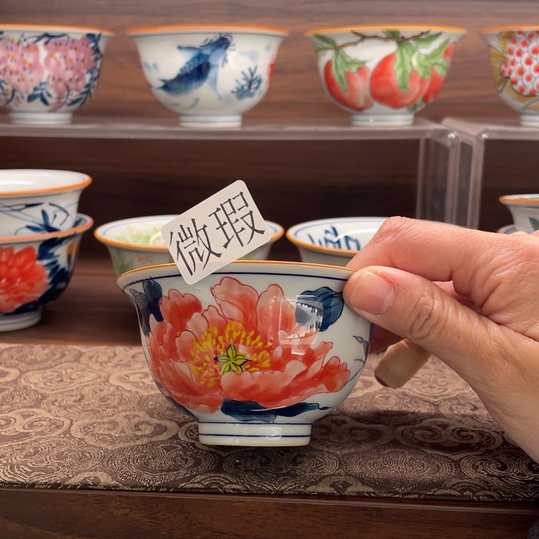 微瑕釉下彩纯手绘