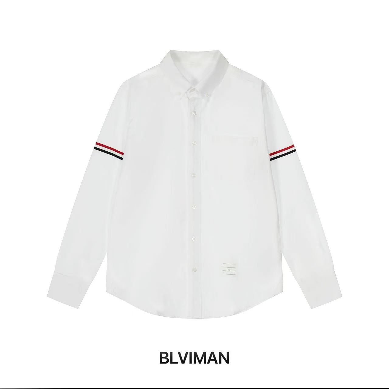 女款时尚休闲百搭秋冬彩条织带衬衫