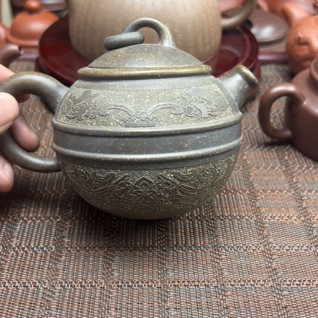 茶壶紫砂宜兴原矿紫砂壶300毫升容量