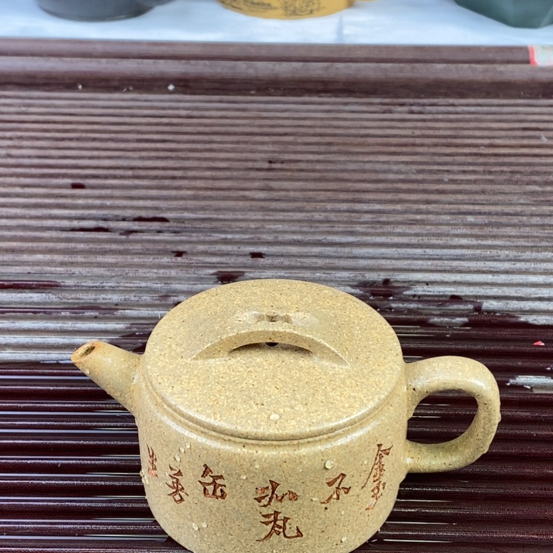 紫砂茶壶白18 汉瓦