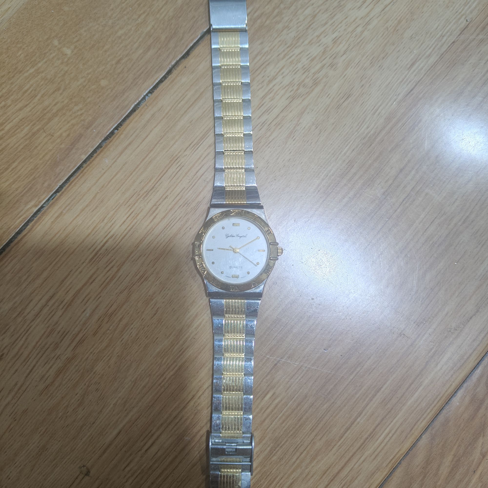 男士方形超薄双日历防水夜光石英机械复刻腕表