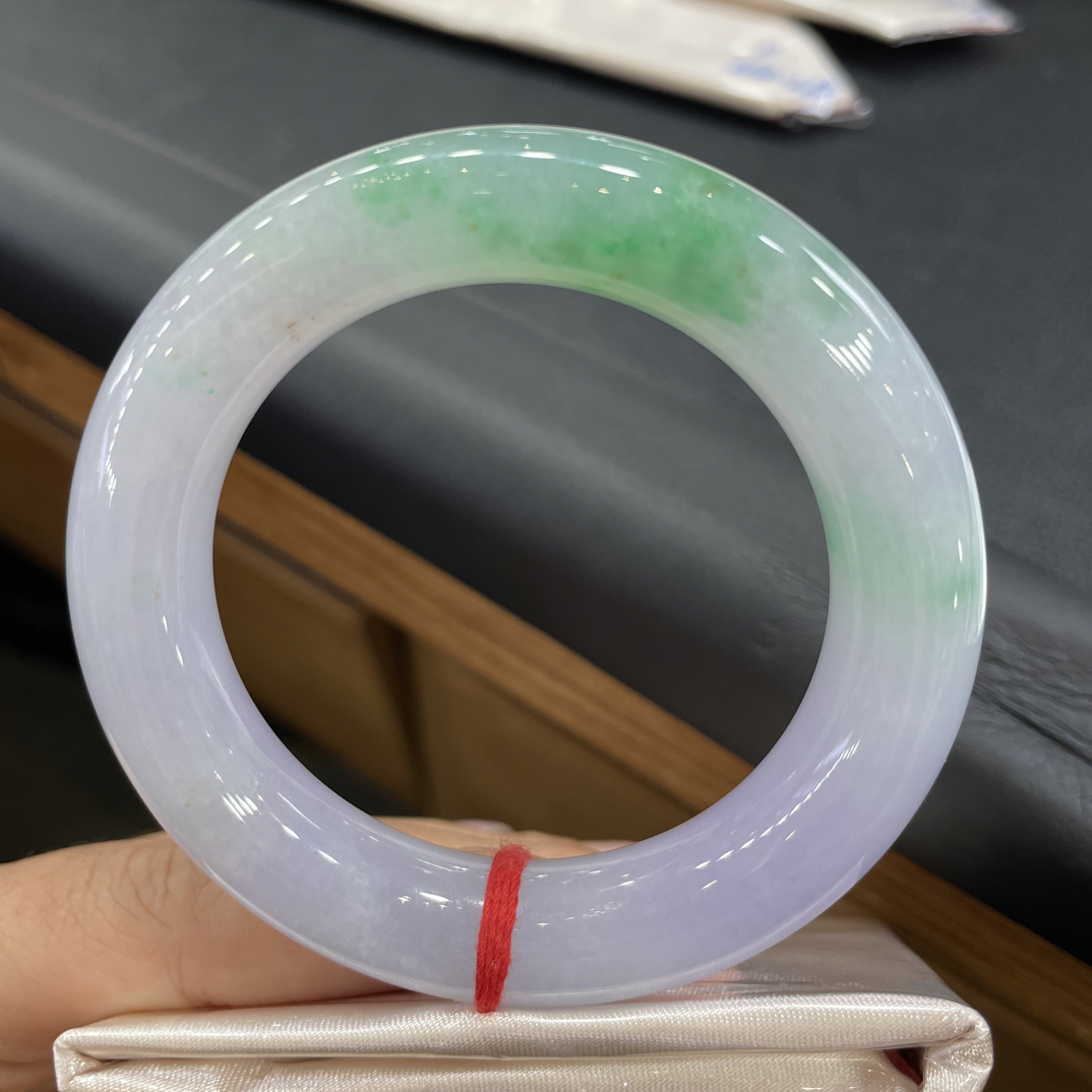 胖圆春彩50.7圈天然缅甸翡翠a货