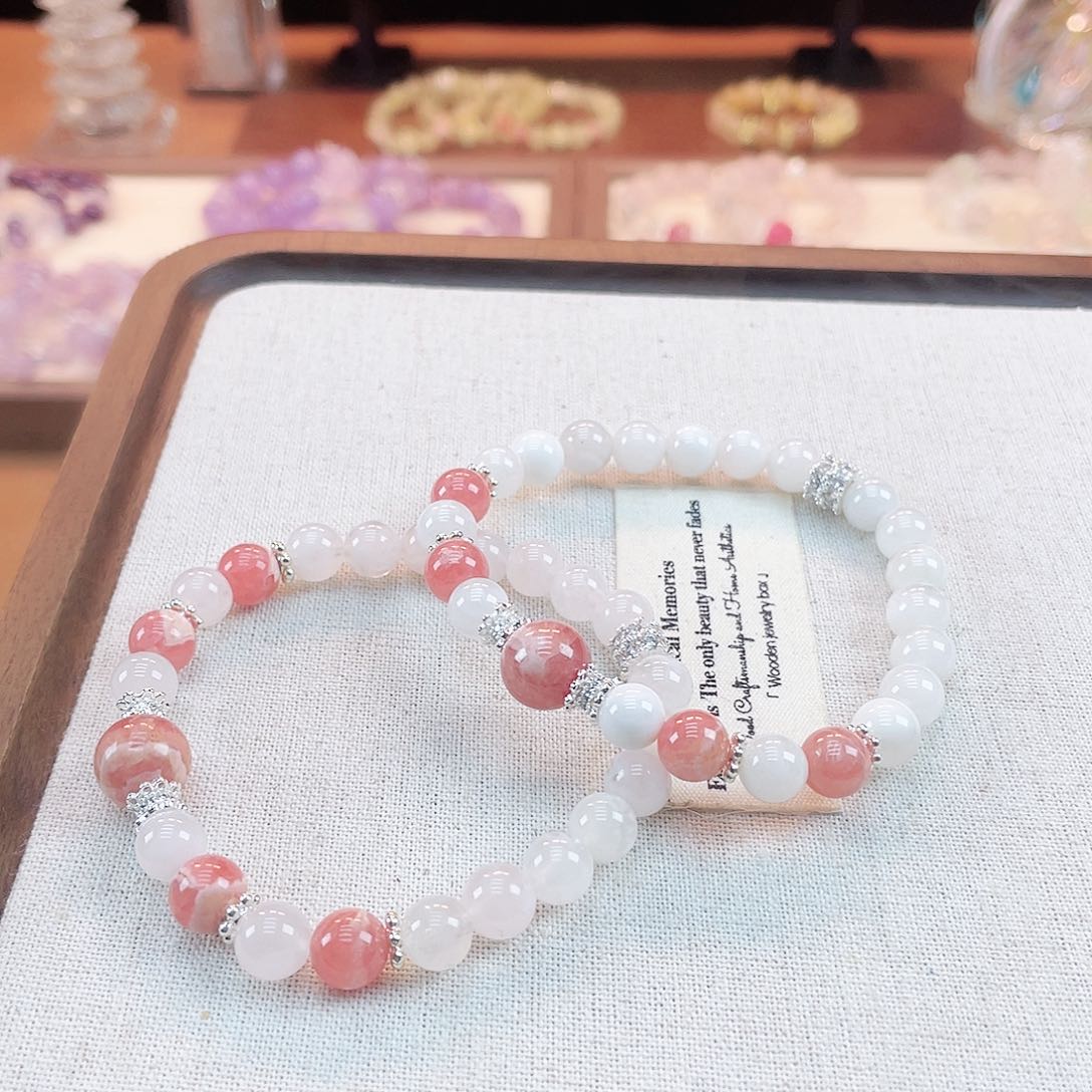 水晶手链未镶嵌雪花 五花肉 小卡