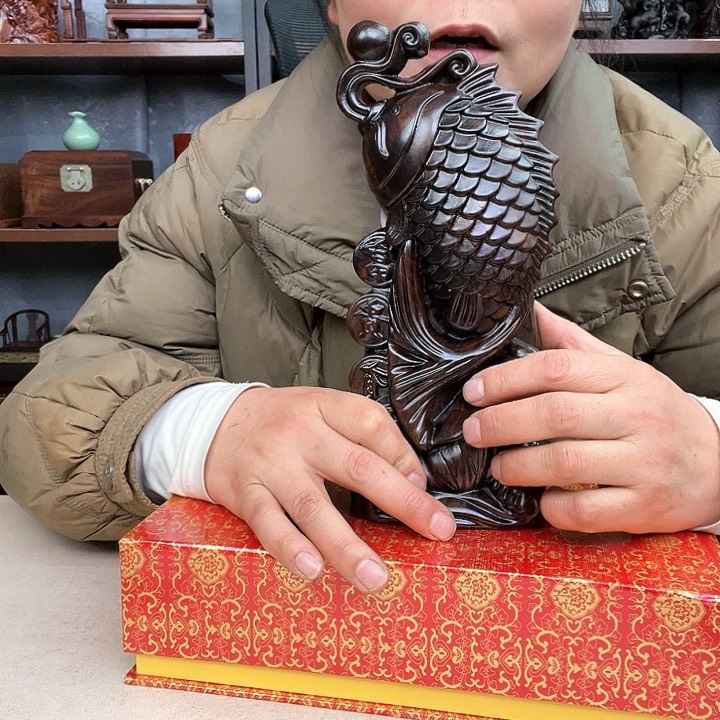 乌木类端景台小李子红木工艺品2771