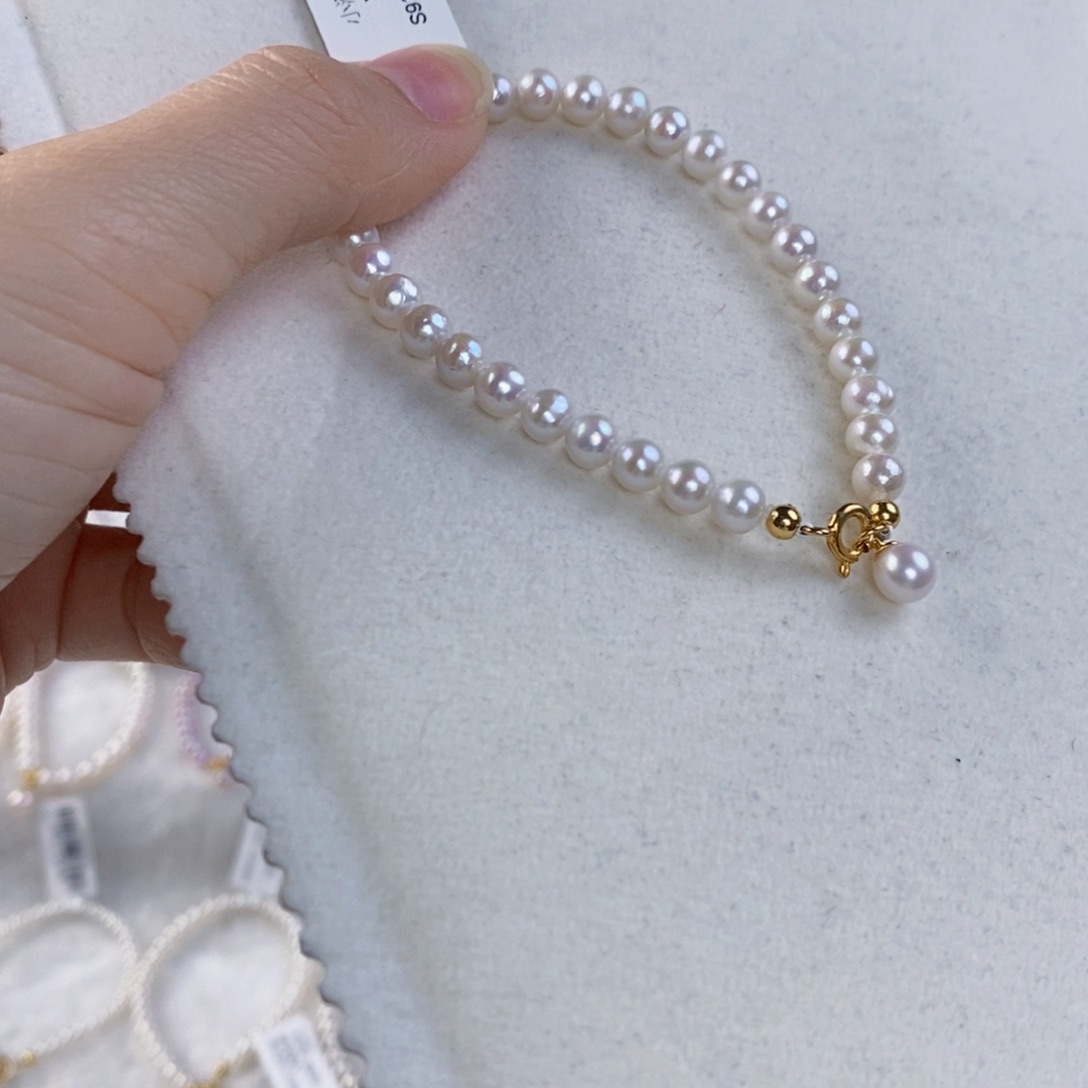 淡水珍珠手绳银S925镶嵌