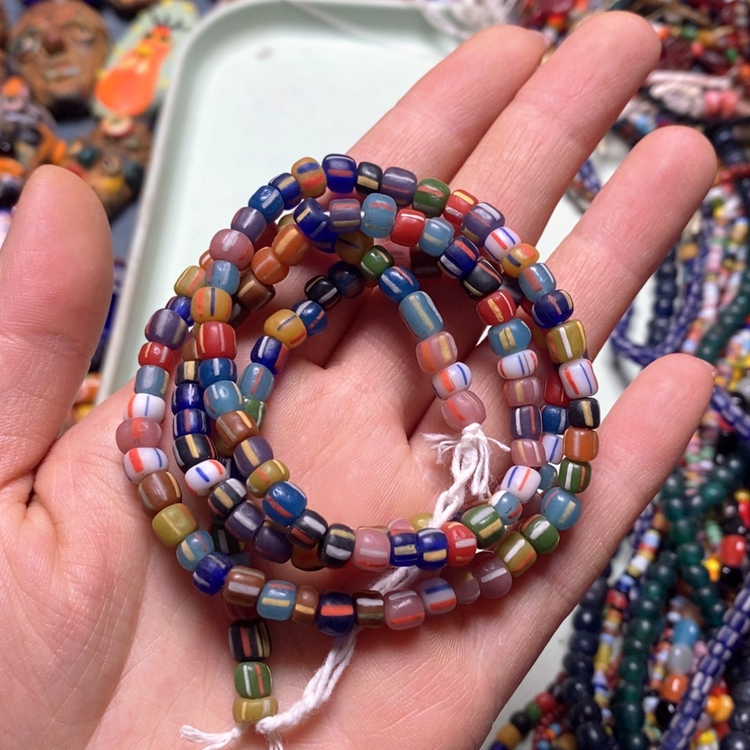 琉璃颈饰印度尼西亚彩色链子