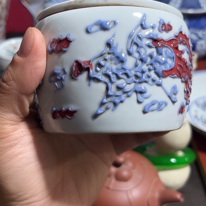 其他陶历粉工艺蟋蟀罐子
