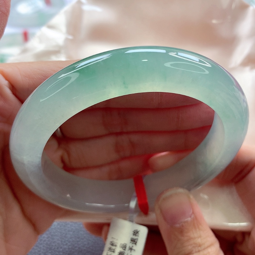 【闪购商品】翡翠手镯未镶嵌59.3大圈毕业A